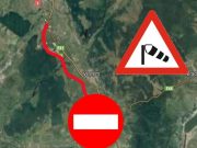 Trafic închis pe autostrada A1 între Sibiu și Boița din cauza vântului extrem de puternic