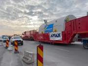 (video) Cel mai mare transport agabaritic din istoria României a ajuns pe drumurile naționale!