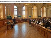 George Simion, prezent la dezbaterea de la Universitatea Babeș-Bolyai: Nu vrem ieșirea din UE și NATO, vrem respect și revenirea la democrație!