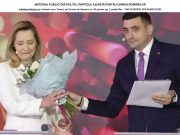 George Simion s-a retras de la dezbaterea electorală după ce i-a oferit un buchet de flori Elenei Lasconi