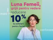 Dr. Holhoș lansează Luna Femeii cu reducere de 10% la ochelari pentru cliente, în perioada 1–31 martie