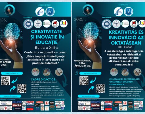 Conferința națională „Creativitate și inovație în educație” cu tema: „Etica implicării inteligenței artificiale în cercetarea și practica didactică” – Târgu Mureș, 24–25 aprilie 2026