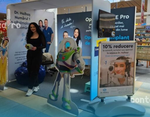 Dr. Holhoș aduce screening oftalmologic gratuit la Cluj-Napoca: controale rapide pentru copii în Vivo Mall