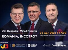 „România, încotro?” Dezbate viitorul țării și lansează cartea „America lui Trump vs. lumea lui Soros” la Târgu Mureş